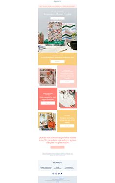 an image of a website page with the wordpress theme in pink, yellow and blue