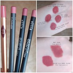 Mac Lip Liner Soar, Soar Lip Liner Mac, Charlotte Tilbury Lip Liner Swatches, Mac Lip Liner Swatches, Charlotte Tilbury Lip Liner, Mac Soar, Whirl Lip Liner, Lip Liner Collection, Powerful Makeup