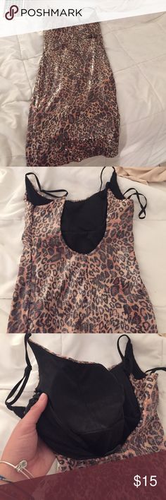 Cheetah print sequined mini dress NWOT. Super cute, fitted, cheetah print, sequined body-con dress, never worn Ark & Co Dresses Mini Sequined Mini Dress, Sequin Mini Dress, Black Tan, Cheetah Print, Black And Tan, Dresses Mini, Bodycon Dress, Super Cute, Mini Dress