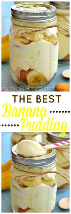 the best banana pudding recipe in a jar