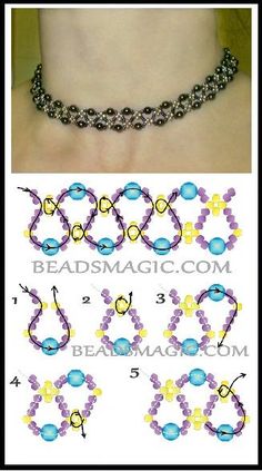 the instructions for making beaded necklaces