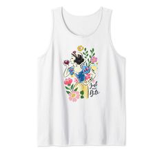 a white tank top with an image of snow princess