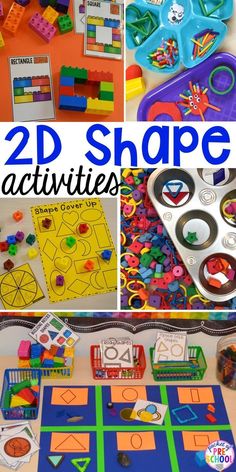 this is an image of 3d shapes activities