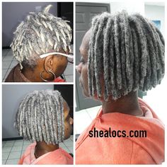 Barbie Locs, Sister Twist, Silver Locs, Gray Locs, Grey Locs, Grey Hair Braids, Now Accepting New Clients, Locs Natural Hair, Locs Natural