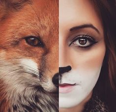 Bunny Halloween Makeup, Fox Face Paint, Fox Halloween Costume, Narnia Costumes, Fox Costume, Clever Halloween Costumes