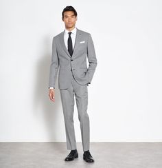 Style statement? Check. This creative black tie look is sure to turn heads at the wedding, on the dance floor, or wherever else you wear it. Includes a matching gingham jacket and pants for a bold, party-ready look. Black Tie Optional Attire, Creative Black Tie, Black Tie Optional, Light Grey Suits, Gingham Jacket, Black Tux, On The Dance Floor, Gray Suit, Style Statement