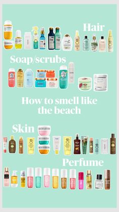 Smell Like The Beach, Summer Necessities, Beauty Boost, Beauty Routine Tips, Power Of Makeup, Basic Skin Care Routine, Shower Skin Care, Perfect Skin Care Routine, Summer Scent