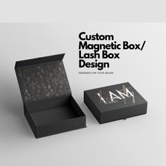 the custom magnetic box / flash box design is designed for your brand