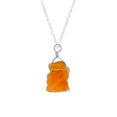 Raw Citrine Necklace Citrine Pendant Crystal Necklace Citrine Jewelry 925 Sterling Silver Chain Necklace for Women Raw Crystal Necklace ►Product Details:- Stone Name- Citrine  Cut- Uncut ( Raw ) Color- As Seen In Picture ( Orange ) Measurement- Between 20MM To 50MM  Weight- Approx. 10-20 grams Chain Length:- 18 inch Metal:- 925 Sterling Silver  ►About Gemstone:- Birthstone Month - November Citrine is associated with positivity and optimism, which is not surprising given its cheerful color. It's Spiritual Amber Crystal Necklace As A Gift, Sterling Silver Pendant Charm Necklace For Healing, Spiritual Amber Jewelry With Raw Stone, Adjustable Amber Citrine Necklace, Citrine Pendant Necklace For Gift, Spiritual Citrine Amber Necklace, Spiritual Citrine Pendant Necklace, Spiritual Citrine Birthstone Necklace, Healing Birthstone Crystal Pendant Necklace