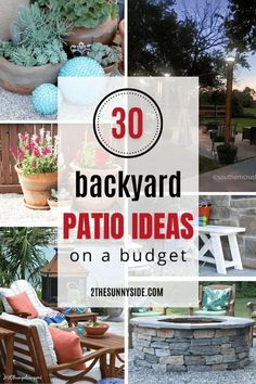 backyard patio ideas on a budget that are easy and cheap to do in less than 30 minutes