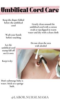 Umbilical Cord Care Umbilical Cord Care, Pregnancy Help, Labor Nurse, Baby Routine, Labor And Delivery Nurse, Baby Information, Newborn Baby Tips, Umbilical Cord, Newborn Mom