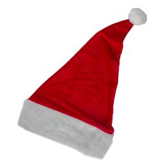 Unisex adult Christmas Santa hat. Features a white pom pom on top. Perfect to match any outfit or Santa costume Christmas Party Hats, Shamrock Flower, Valentine Phrases, Nordic Snowflake, Halloween Phrases, Red Costume, Red And White Dress, Santa Costume, Holiday Costumes