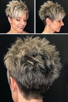 Pin by Amy Bodzenski on hair | Super short hair, Short hair styles pixie, Spiked hair Spikey Hair, Spiky Hairstyles, Short Spiky Haircuts, Short Spiked Hair, Hairstyles For Older Women