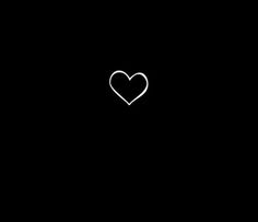 a black background with a white heart in the middle