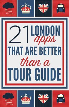 the cover of two london apps that are better than a tour guide, with text overlaid