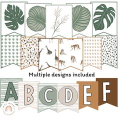 multiple designs included in the abcdef