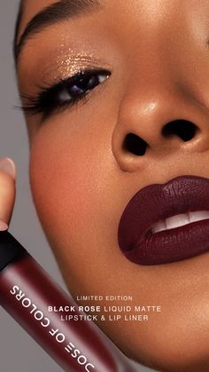 Dose of colors Black Rose Liquid Matte Lipstick Liquid Matte Lipstick, Color Lipstick