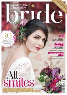 the front cover of bride magazine