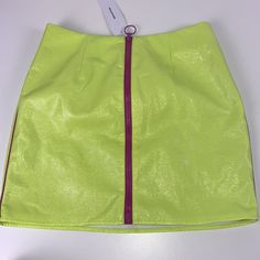 Reposhing This Item I Purchased From @_libbyscloset. Loved It, But Ready To Rotate For Something New. The Tags Have Since Been Removed But Never Worn. New Condition. Shiny Skirts, Lime Green, Something New, Urban Outfitters, Skirt, Tags, Green, Pink, Women Shopping