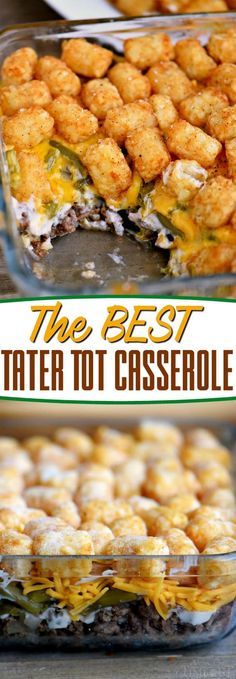 the best tater tot casserole recipe