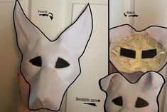 These are not waterproof! "Sad wolf base" and "Angry wolf base" Both have bendable ears Animal Base, Wolf Base, Angry Wolf, Wolf Mask, Costume Masks, Costume Mask, Costume Accessories, Beauty Book, Art Collection