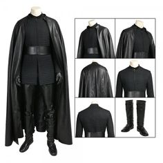 star wars the force awake luke sky walker cosplay costume coat and boots set