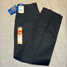 Brand New Work Pants. Black Size 30x32. Two Pair Available Black Fitted Work Pants With Pockets, Fitted Black Work Pants With Pockets, Fitted Black Cotton Work Pants, Classic Black Cargo Pants With Belt Loops, Black Full Length Work Pants With Welt Pockets, Classic Black Work Pants With Belt Loops, Black Tapered Leg Work Pants With Belt Loops, Black Flat Front Work Pants With Welt Pockets, Black Flat Front Work Pants