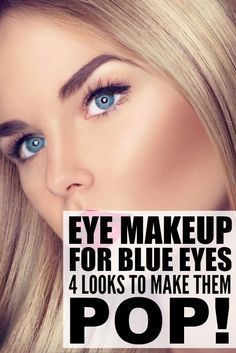 From eyeshadow colors and shades to makeup application tips and techniques, we've got everything you need to know about applying eye makeup for blue eyes. Remember: the more your eyes pop, the more attention they’ll get, leaving your admirers less time to notice the imperfections of your face. Blemish, anyone? Eye Makeup For Blue Eyes, Wedding Makeup For Brunettes, Fair Skin Makeup, Blonde With Blue Eyes, Blue Eyes Pop, Eyeshadow Colors, Eyeshadow For Blue Eyes, Makeup For Blue Eyes, Brunette Makeup