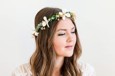 Subtle Flower Crown, Baby Breath Flower Crown Kids, Flower Hair Bands Floral Crowns, Flower Girl Headpiece Floral Crowns, Real Flower Tiara Floral Crowns