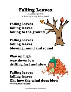 the poem falling leaves is written in black and white