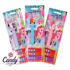 Pez My Little Pony Blister Packs - 12ct Wholesale Candy, Freebies By Mail, Orange Candy, Pez Dispensers, My Little Pony Characters, Blister Pack, Best Candy, Pinkie Pie, Classic Cartoons