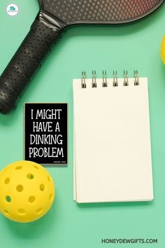 For the pickleball fanatic 🏓💚 Our 'I Might Have a Dinking Problem' wooden magnet is a smash hit for your fridge! Serve up some laughs and show your love for the game. #PickleballLife #DinkResponsibly