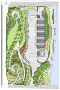 an aerial view of the site plan