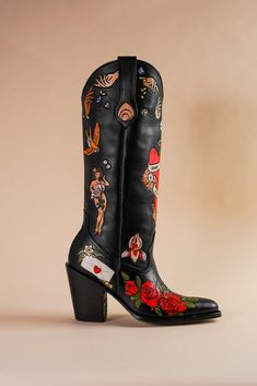 My Body My Choice Doodle Cowboy Boot – Brother Vellies