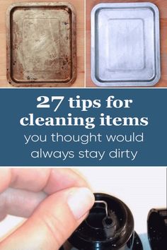 the steps to cleaning items that you should use in your kitchen are shown below and below