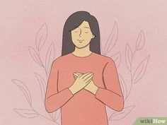 a woman standing with her hands folded in front of her chest and the words how to pray