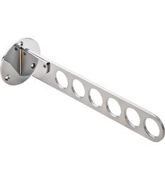 an image of a metal object with holes in it's center and two handles on each side