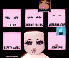 the instructions for how to make your own makeup look like you're in an animated video game