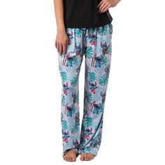 Ohana means family, and family means nobody gets left behind. Lilo & Stitch is a classic Disney film about finding family and coming together to conquer the seemingly impossible! These Lilo & Stitch pajama pants feature the iconic character known as Stitch among tropical leaves! Stitch can be seen wearing pineapple glasses and sporting a surfboard! The pajamas are a comfy 93% polyester and 7% spandex, perfect for a casual day or a comfortable night in! Size: XS.  Color: Pink.  Gender: female.  Age Group: adult. Disney Pajama Pants, Pineapple Glasses, Stitch Pajamas, Tropical Paradise Beach, Summer Pajama Set, Summer Pajamas, Ohana Means Family, Disney Ladies, Pajama Bottoms