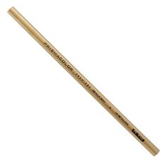 a wooden pencil with black writing on it