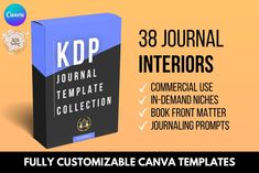 38 KDP Journal Template Bundle Interior Design Template, Diy Travel Journal, Happiness Journal, Moon Journal, Amazon Kdp, Love Journal, Dream Journal, Mindfulness Journal, Journal Template