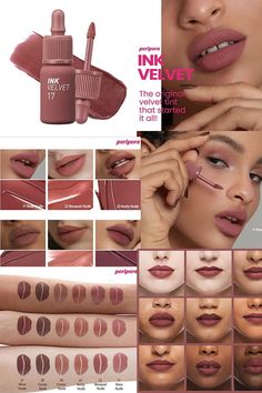 Peripera Ink the Velvet Lip Tint | High Pigment Color, Longwear, Weightless, Not Animal Tested, Gluten-Free, Paraben-Free | #017 ROSY NUDE, 0.14 fl oz Ink Velvet Peripera, Peri Pera Ink Velvet, Peripera Lip Tint, Ink Velvet Tint, Red Velvet Lipstick