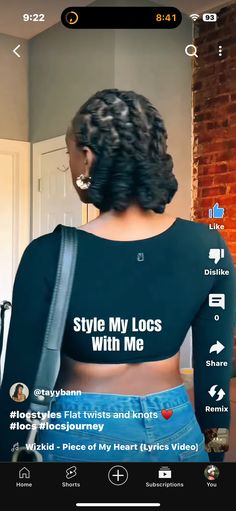 Micro Locs, Loc Journey, Flat Twist, Video Home, Loc Styles, Locs, Hair Inspo, Natural Hair, Style Me