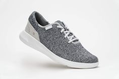 Women's Madrid Eco Knit - Heathered Grey – Kizik Gray Ergonomic Sporty Sneakers, Gray Breathable Synthetic Sneakers, Casual Gray Moisture-wicking Sneakers, Gray Moisture-wicking Sneakers For Jogging, Gray Gore-tex Breathable Sneakers, Knit Sneakers, Sneakers Looks, Free Shoes, Concrete Jungle