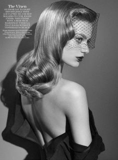 Sleek Hairstyles With Hair Accessories, Head Veil, Lounge Sleepwear, Sofia Sanchez, Lips Inspiration, Bregje Heinen, Glamour Hair, Editorial Hair