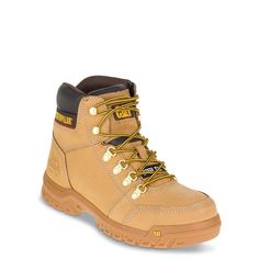 Caterpillar-Outline Steel Toe Work Boot Go for a classic boot to keep you protected during your whole shift with the Outline steel toe work boot from Caterpillar. This leather lace-up comes equipped with electrical hazard protection and slip resistance for daylong support. Caterpillar Shoes, Steel Toe Work Boots, Trending Boots, Adidas Fashion, Work Boot, Trending Sneakers, Athleisure Fashion, Classic Boots, Nike Fashion