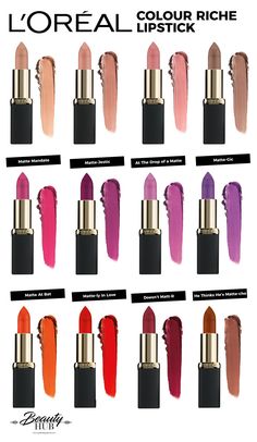 Loreal Lipstick Matte, Loreal Matte Lipstick, Loreal Color Riche Lipstick Swatches Shades, Loreal Riche Matte Lipstick Swatches, Loreal British Red Lipstick, Loreal Color Riche Lipstick Matte, Revlon Midnight Mystery Lipstick, Dark Red Lipstick Drugstore, Manicure Natural