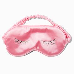 Pink Sleep Mask, Getting Your Ears Pierced, Mask Aesthetic, Beauty Mask, Pink Gem, Beauty Sleep, Fashionable Jewelry, Sleeping Mask, Knitted Romper