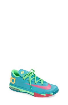 Nike 'KD VI' Basketball Shoe (Big Kid) | Nordstrom Nike Kd, Moving On, Nike Zoom, Big Kid, The Court, Hoka Running Shoes, Basketball Shoes, Big Kids, Blue Yellow