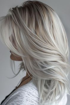 69 Blonde Hair Color Ideas For 2024: Light, Dark &Amp; Trendy Styles To Inspire You 59 Blonde Hair Summer 2024, Light Blonde Hair Color Ideas, Color Trends 2024, Ice Hair, Grey Hair Looks, Flattering Haircuts, Perfect Blonde Hair, Hair Play, Dark Blonde Hair Color